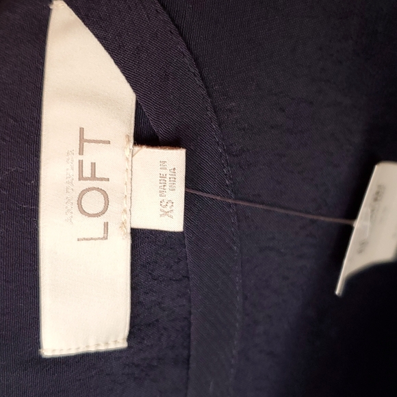 LOFT 💙💛NWT❤💜 Size XS Navy Swing Dress! 💙💚💙 - Picture 13 of 16
